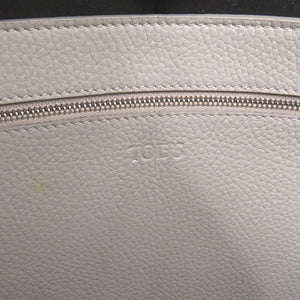 美品 トッズ ジョイ レザー グレー トートバッグ 0839【中古】TOD’S