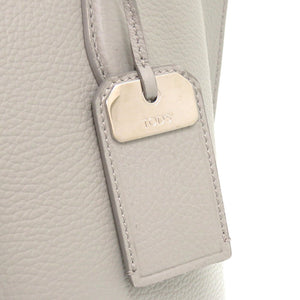 美品 トッズ ジョイ レザー グレー トートバッグ 0839【中古】TOD’S