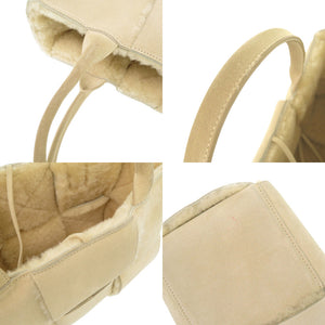 美品 ボッテガヴェネタ ザ アルコ トート スエード ベージュ ハンドバッグ トートバッグ 0843【中古】BOTTEGAVENETA