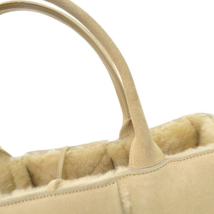 美品 ボッテガヴェネタ ザ アルコ トート スエード ベージュ ハンドバッグ トートバッグ 0843【中古】BOTTEGAVENETA