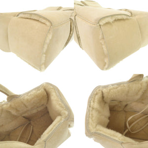 美品 ボッテガヴェネタ ザ アルコ トート スエード ベージュ ハンドバッグ トートバッグ 0843【中古】BOTTEGAVENETA