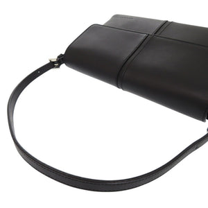 新品同様 バーバリー レザー ブラック ワンショルダーバッグ ショルダーバッグ 黒 0846【中古】BURBERRY