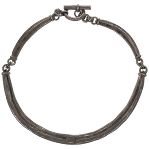 美品 エルメス ヴィンテージ メタル シルバー チョーカー 0858【中古】HERMES