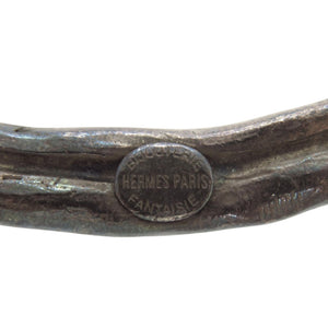 美品 エルメス ヴィンテージ メタル シルバー チョーカー 0858【中古】HERMES