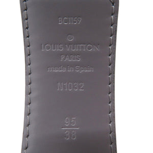 美品 ルイ ヴィトン LV タイガ グラシエ ベルト レザー グレー LV 0881【中古】LOUIS VUITTON