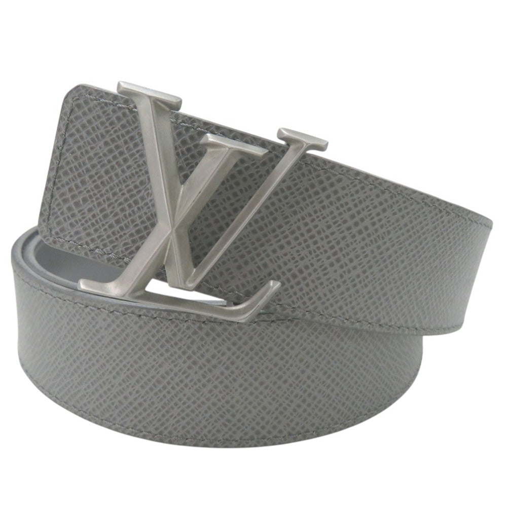 美品 ルイ ヴィトン LV タイガ グラシエ ベルト レザー グレー LV 0881【中古】LOUIS VUITTON