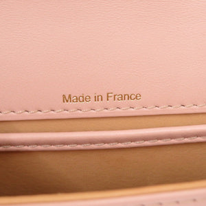 新品同様 デルボー タンぺート ミニ レザー ブラウン ピンク 2WAY ハンドバッグ ショルダーバッグ 0906【中古】DELVAUX