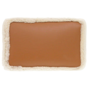 新品同様 ディオール Dior Toujours マクロカナージュ ポーチ付 ムートン/レザー ブラウン ハンドバッグ 茶 0908【中古】Dior