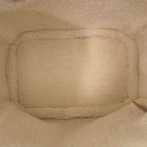 新品同様 ディオール Dior Toujours マクロカナージュ ポーチ付 ムートン/レザー ブラウン ハンドバッグ 茶 0908【中古】Dior