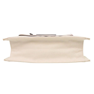 美品 マルニ SHMP008800 トートバッグ キャンバス レザー ナチュラル キャメル ブラウン 0909【中古】MARNI