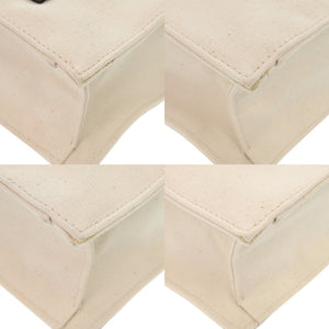 美品 マルニ SHMP008800 トートバッグ キャンバス レザー ナチュラル キャメル ブラウン 0909【中古】MARNI