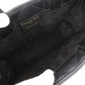 新品同様 クリスチャンディオール ブックトート ミニ マクロカナージュ S5573OWHP カーフスキン ブラック 2WAY ハンドバッグ ショルダーバッグ 黒 0916【中古】Christian Dior