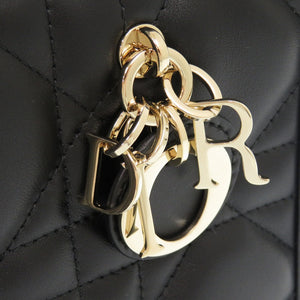 新品同様 クリスチャンディオール ブックトート ミニ マクロカナージュ S5573OWHP カーフスキン ブラック 2WAY ハンドバッグ ショルダーバッグ 黒 0916【中古】Christian Dior