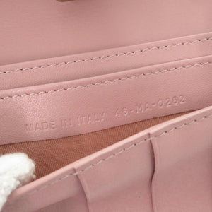 新品同様 クリスチャンディオール サドルスリムウォレット レザー ピンク 三つ折り長財布 長財布 0923【中古】Christian Dior