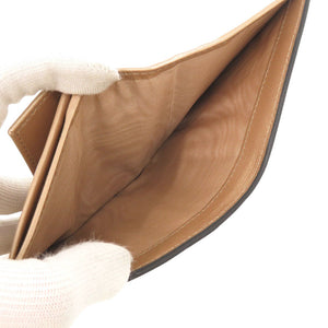 美品 プラダ 1MV204 サフィアーノレザー ゴールド 二つ折り財布 0933【中古】PRADA