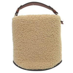 美品 デルボー デルヴォー Pin Mini Bucket ピンミニバケット AA0607BRZ0 ハンドバッグ レザー シアリング ベージュ 0937【中古】DELVAUX