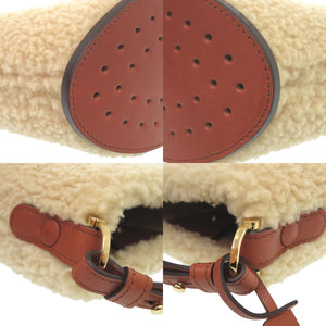 美品 デルボー デルヴォー Pin Mini Bucket ピンミニバケット AA0607BRZ0 ハンドバッグ レザー シアリング ベージュ 0937【中古】DELVAUX