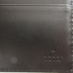新品同様 グッチ 451268 スネーク GGスプリーム レザー ベージュ ブラック 黒 札入れ 2つ折り財布 財布 0950【中古】GUCCI