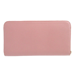 新品同様 プラダ 1M0506 リボン サフィアーノレザー ピンク ラウンドファスナー長財布 財布 0951【中古】PRADA