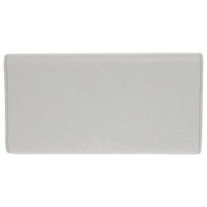 新品同様 ミュウミュウ ヴィッテロダイノレザー 5MH024 レザー グレー系 長財布 三つ折り長財布 0952【中古】MIUMIU