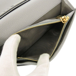 新品同様 ミュウミュウ ヴィッテロダイノレザー 5MH024 レザー グレー系 長財布 三つ折り長財布 0952【中古】MIUMIU