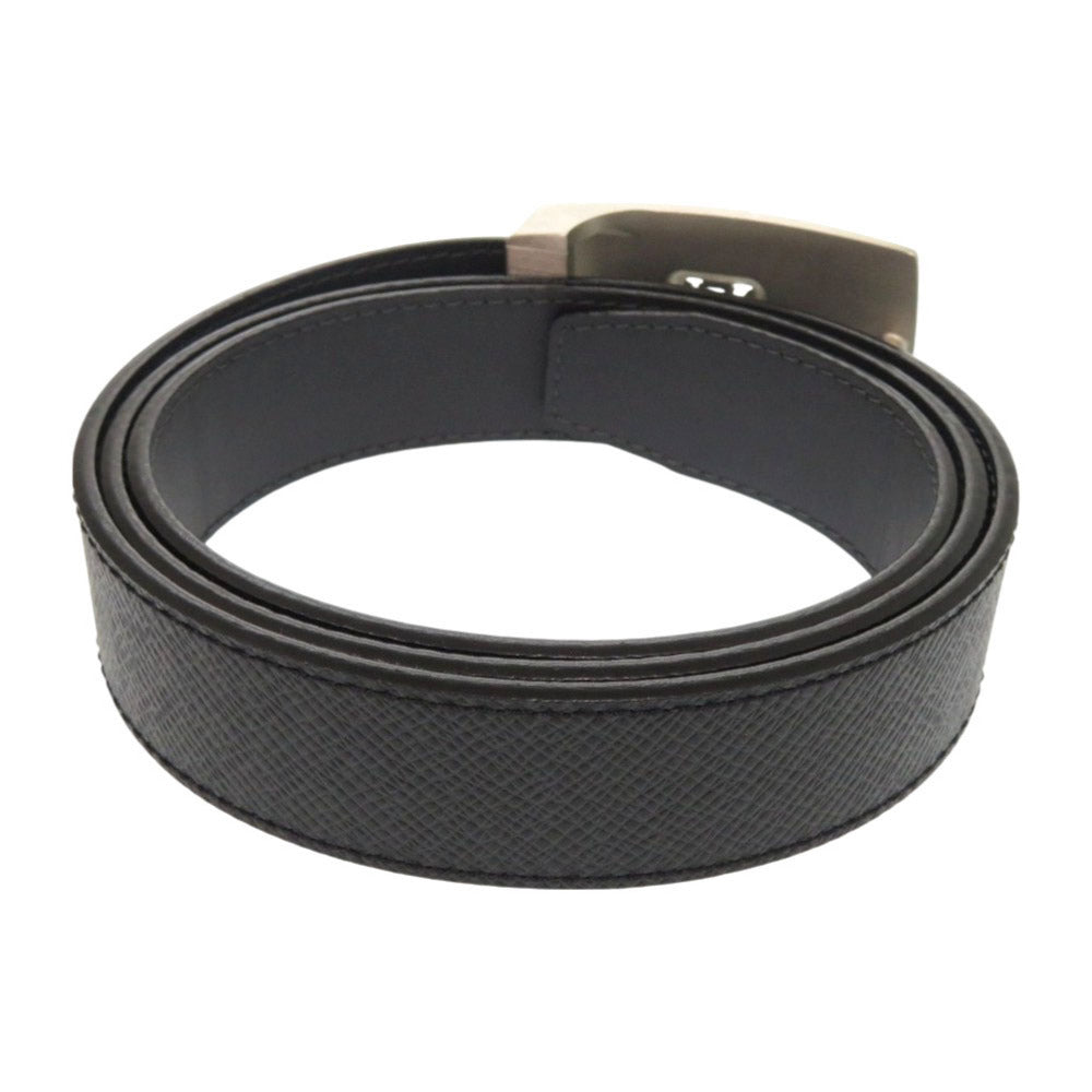 美品 ルイ ヴィトン サンチュール タイガ M9804 ブラック ベルト LV 0956【中古】LOUIS VUITTON メンズ