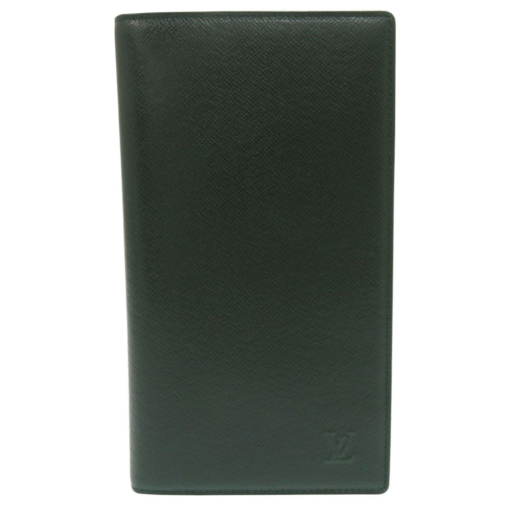 新品同様 ルイ ヴィトン タイガ グリーン 長財布 札入れ LV 0960【中古】LOUIS VUITTON メンズ