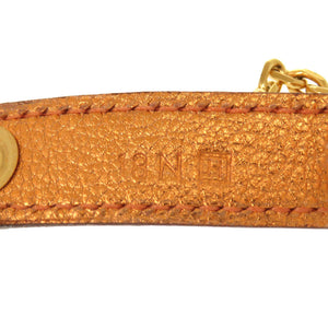 美品 エルメス グローブホルダー レザー オレンジ ゴールド金具 □H刻印 バッグチャーム 0966 【中古】 HERMES