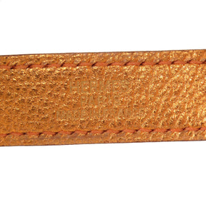 美品 エルメス グローブホルダー レザー オレンジ ゴールド金具 □H刻印 バッグチャーム 0966 【中古】 HERMES