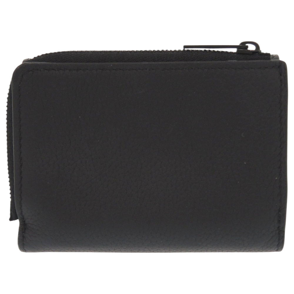 美品 ルイ ヴィトン ポルトフォイユ パイロット アエログラム M81740 ブラック 三つ折り財布 LV 0974【中古】LOUIS VUITTON メンズ