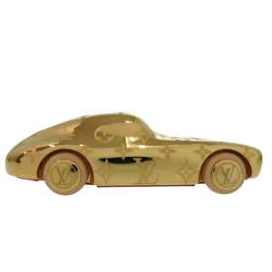 美品 ルイ ヴィトン VOGUEZ VOLEZ VOYAGEZ ペーパーウェイト モノグラム R97981 オブジェ 車 カー CAR 真鍮 ヌメ革 ゴールド LV 0977【中古】LOUIS VUITTON