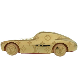 美品 ルイ ヴィトン VOGUEZ VOLEZ VOYAGEZ ペーパーウェイト モノグラム R97981 オブジェ 車 カー CAR 真鍮 ヌメ革 ゴールド LV 0977【中古】LOUIS VUITTON
