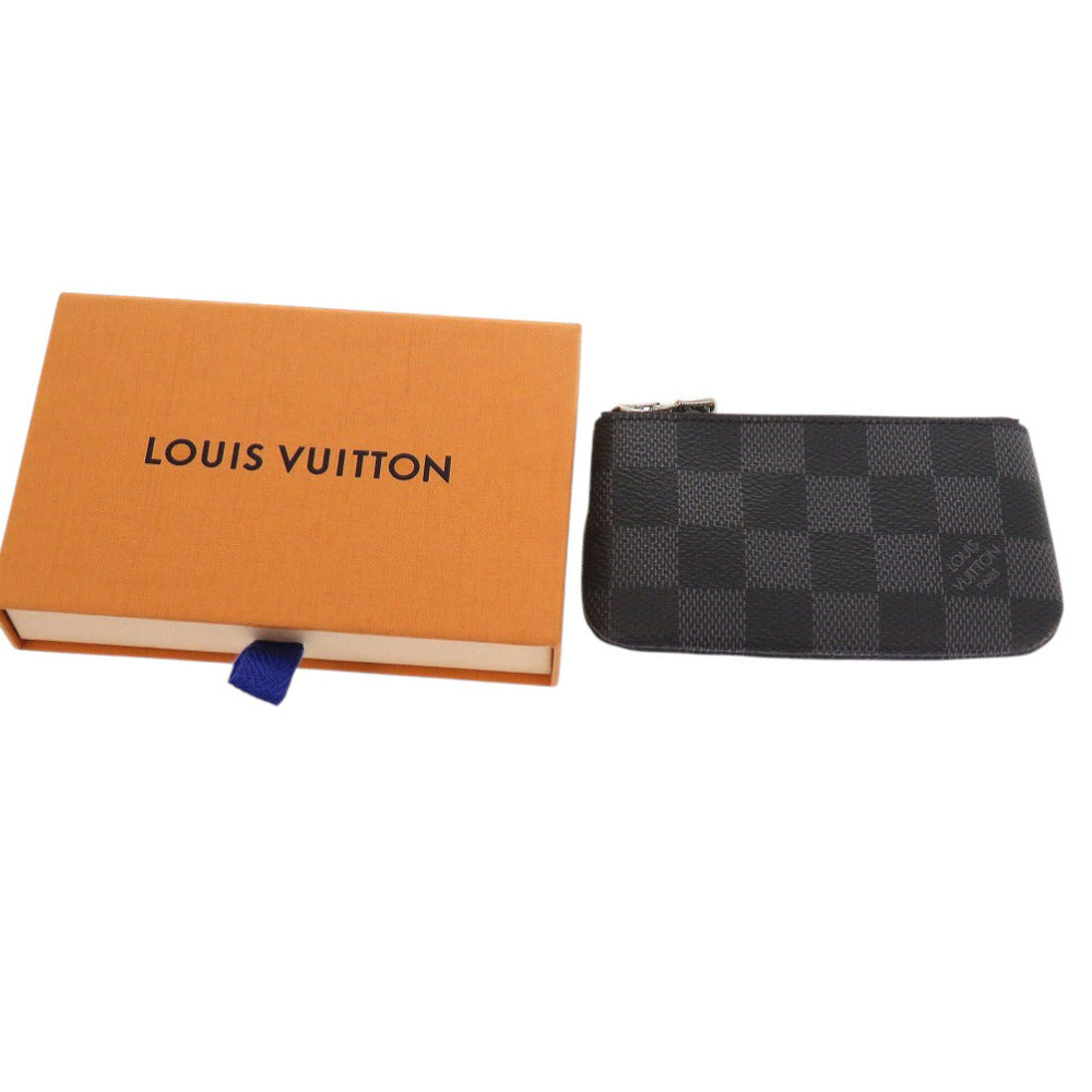 未使用 ルイ ヴィトン ポシェットクレ ダミエ グラフィット N60155 ブラック コインケース LV 0979【中古】LOUIS VUITTON