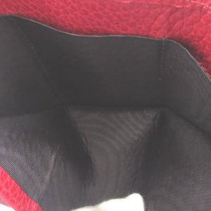 新品同様 グッチ GGマーモント 523277 コンパクトウォレット レザー レッド 赤 2つ折り財布 財布 0981【中古】GUCCI