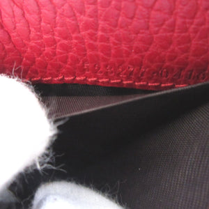 新品同様 グッチ GGマーモント 523277 コンパクトウォレット レザー レッド 赤 2つ折り財布 財布 0981【中古】GUCCI