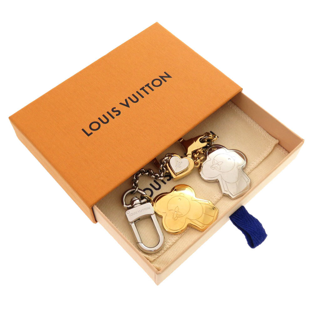 新品同様 ルイ ヴィトン ヴィヴィエンヌ モノグラム M00835 ゴールド シルバー キーホルダー バッグチャーム LV 0987 【中古】 LOUIS VUITTON