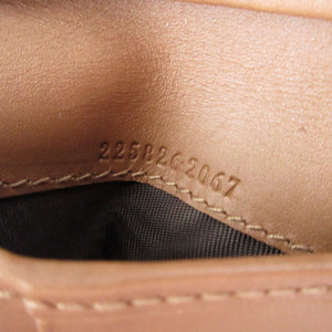 新品同様 グッチ フローラ ミニ インフィニティ キャンバス レザー ホワイト 白 ブラウン 茶 2つ折り財布 札入れ 財布 0988【中古】GUCCI