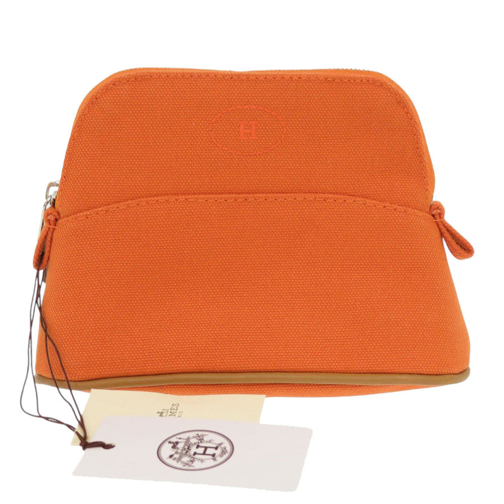 未使用 エルメス ボリードポーチ 16 ミニミニ ポーチ コットン オレンジ 0995【中古】HERMES