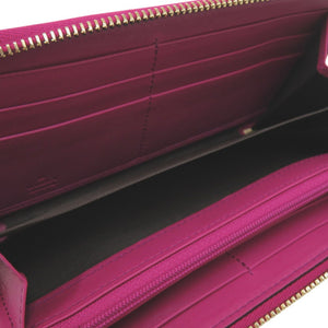 新品同様 グッチ ソーホー SOHO 長財布 ラウンドファスナー パテントレザー パープル 1008【中古】GUCCI