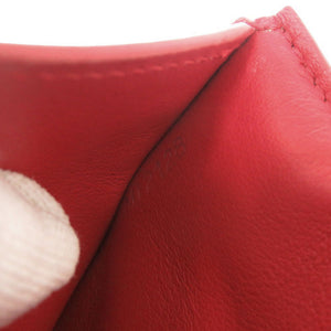 美品 ルイ ヴィトン ポルトフォイユ カプシーノ コンパクト M62158 レザー レッド 三つ折り財布 赤 LV 1012【中古】LOUIS VUITTON