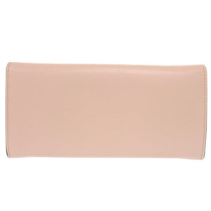 新品同様 フェンディ ローマ コンチネンタル ウォレット 8M0251 レザー ピンク 長財布 1015【中古】FENDI