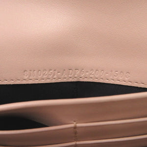 新品同様 フェンディ ローマ コンチネンタル ウォレット 8M0251 レザー ピンク 長財布 1015【中古】FENDI