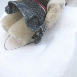 プラダ 三角プレート くま ベア リュック アクリル アイボリー 白 キーホルダー 1036【中古】PRADA