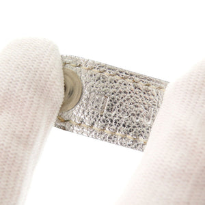 美品 エルメス グローブホルダー レザー シルバー □H刻印(2004年製) キーホルダー 1037【中古】HERMES