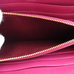 美品 プラダ キルティング ナイロン ピンク L字ファスナー 長財布 財布 1042【中古】PRADA