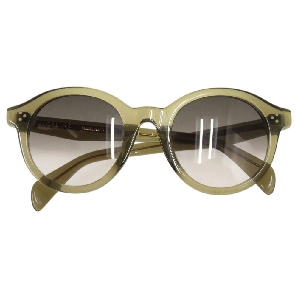 セリーヌ グラデーションレンズ CL40034 プラスチック オリーブ サングラス 1045【中古】CELINE