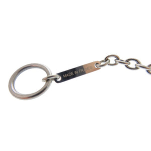 美品 エルメス カルーゼル メタル バッファローホーン メタル シルバー ブラック ブラウン ネックレス 1054【中古】HERMES