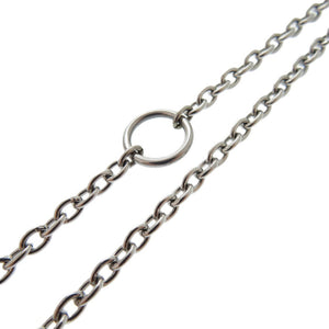 美品 エルメス カルーゼル メタル バッファローホーン メタル シルバー ブラック ブラウン ネックレス 1054【中古】HERMES