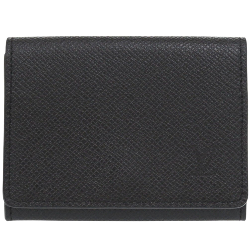 美品 ルイ ヴィトン アンヴェロップ カルト ドゥ ヴィジット NM タイガ M64595 ICチップ ブラック カードケース 黒 LV 1072【中古】LOUIS VUITTON