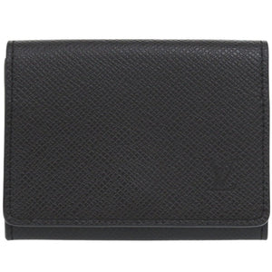 美品 ルイ ヴィトン アンヴェロップ カルト ドゥ ヴィジット NM タイガ M64595 ICチップ ブラック カードケース 黒 LV 1072【中古】LOUIS VUITTON